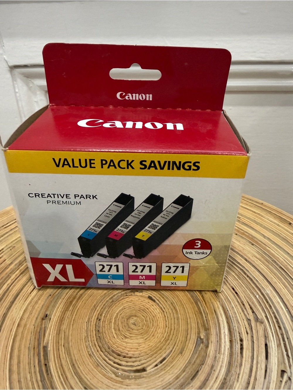 VALUE PACK Canon XL 271 Cyan Magenta Yellow Ink Tank